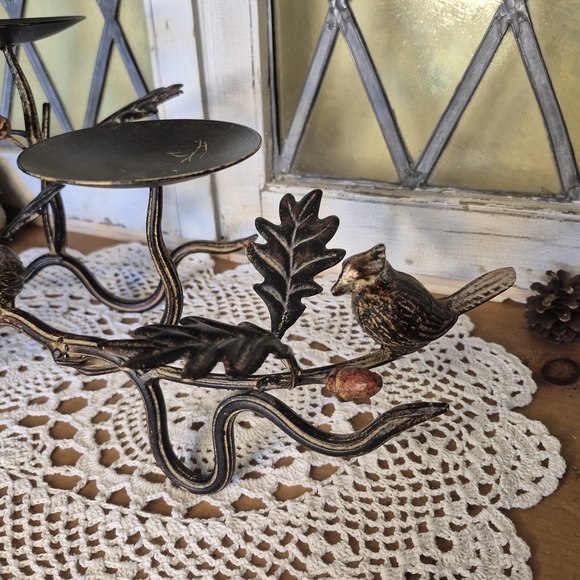 Iron 3 Pillar Branch Candle Holder - Picture 8 of 13